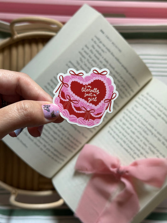 Just A Girl Sticker