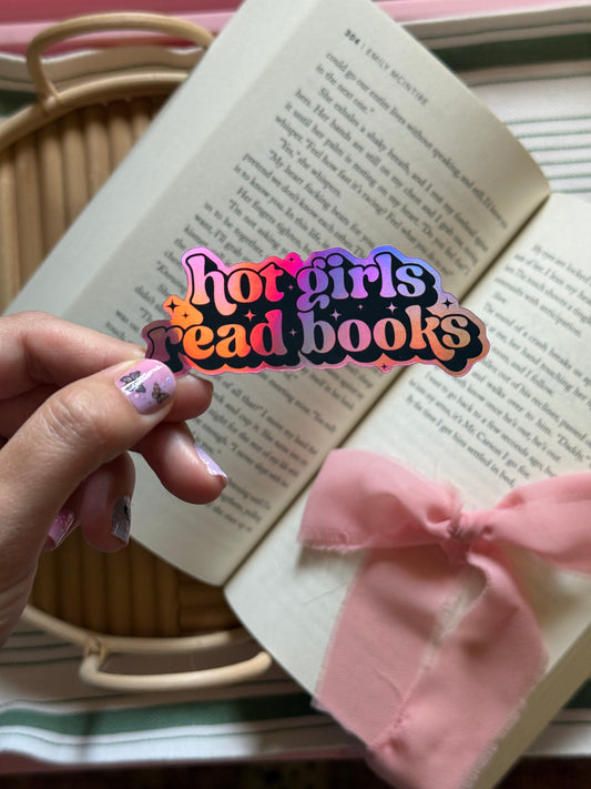 Hot Girls Read Sticker