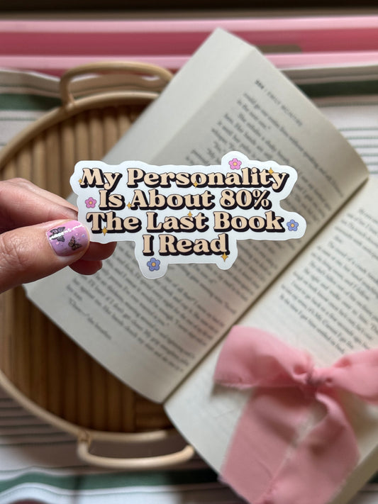 Personality Reading Books Sticker