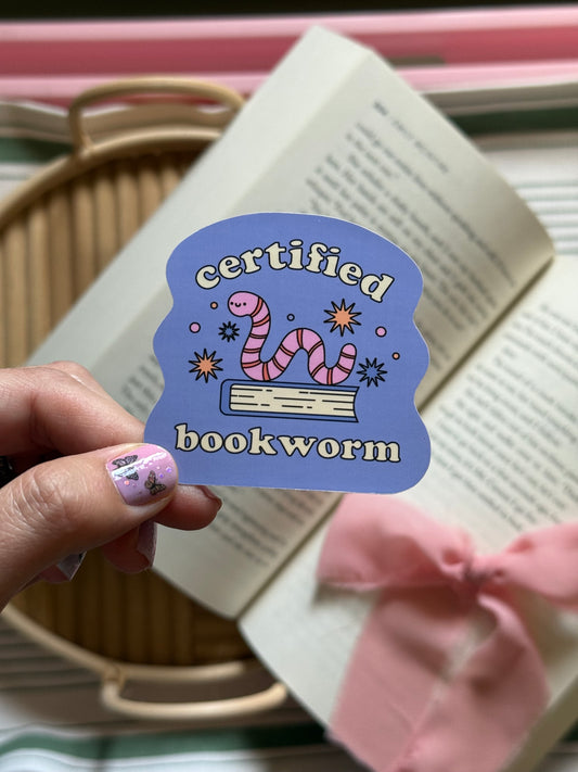 Certified Bookworm Sticker