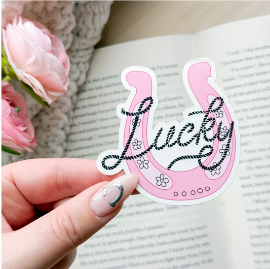 Lucky Pink Sticker
